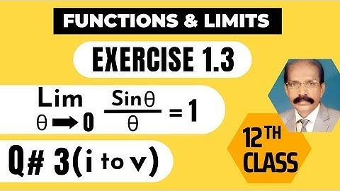 ✅ 2nd Year Math Ch#1   FUNCTIONS & LIMITS   Exe 1 3    Question 3 i to v    ✅ Easiest Solution