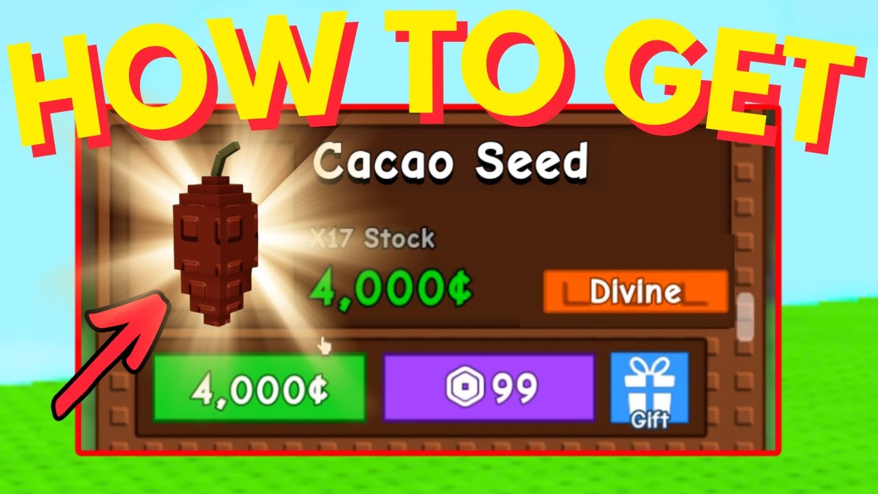 How To Get Cacao Seed Grow A Garden Roblox YouTube 