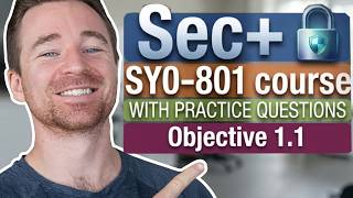 1.1 Security concepts and controls | Security+ SY0-801 complete course with practice questions