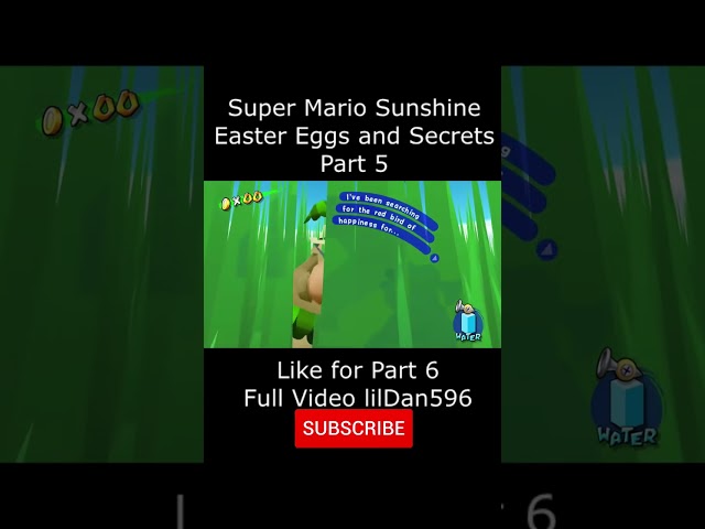Super Mario Sunshine Easter Eggs shorts 5 #supermariosunshine #eastereggs #shorts class=