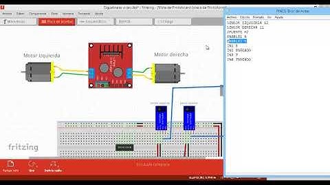 CIRCUITO PARA ROBOT SIGUE LÍNEAS CON ARDUINO