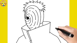 How to Draw Tobi - Step by Step | Naruto | Easy Drawing Tutorial screenshot 3