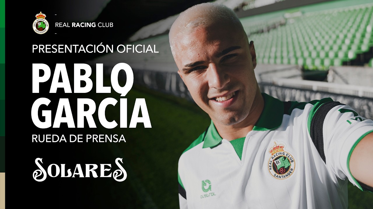 Pablo García se presenta como nuevo jugador del Racing
