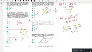 Math ACT Video 2018 2019 Problems 1 10