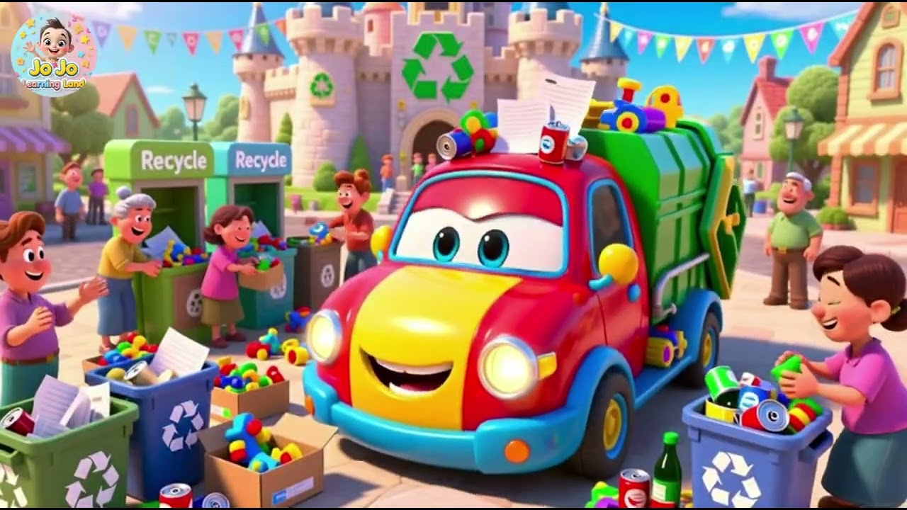 Rubbish Car Goes Vroom | Fun Garbage Truck Song for Kids | Nursery Rhymes & Songs for Children