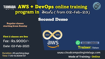 Demo Day#2 | AWS DevOps Training 02-Feb-2023 batch | Cloud Computing In Telugu | +91 9381136450