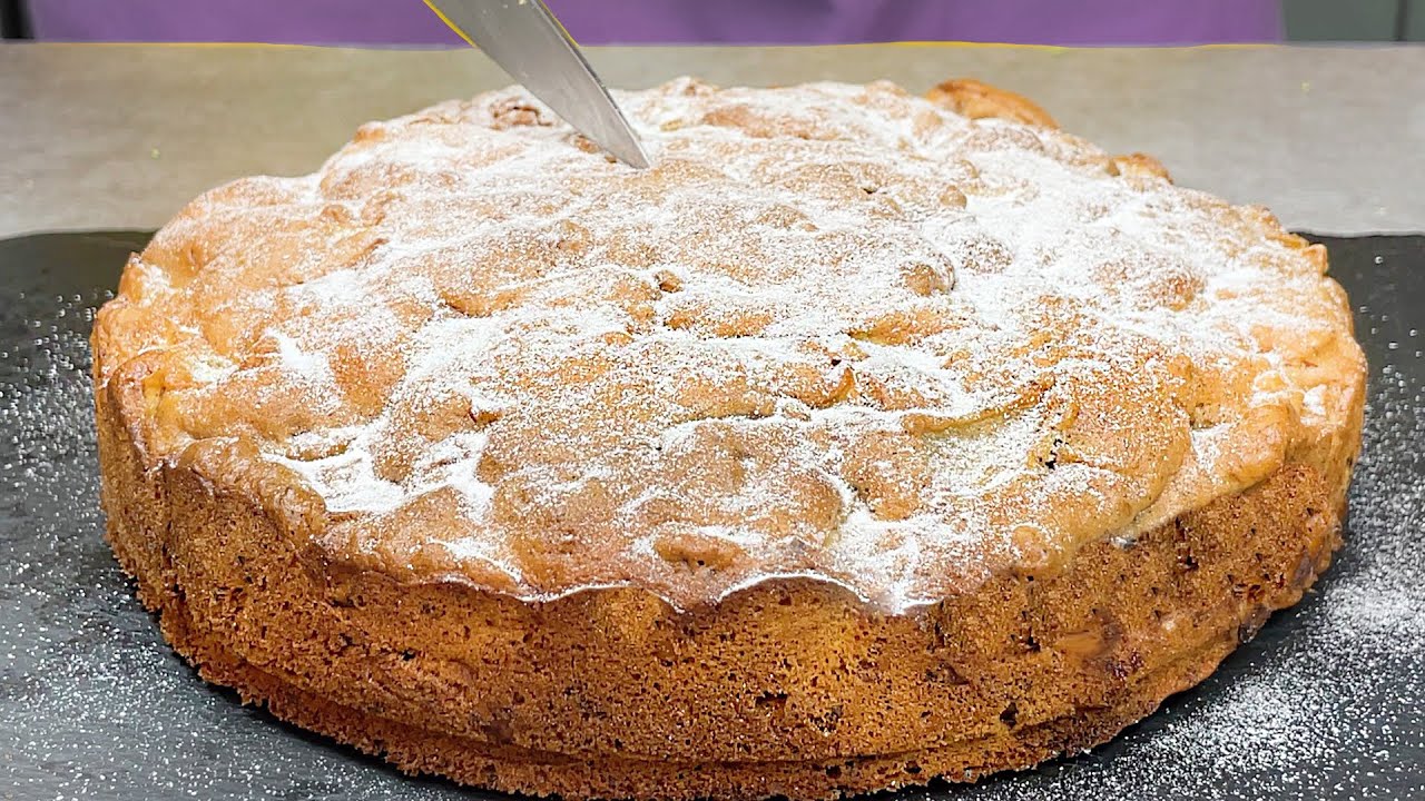 Обалденно вкусный пирог! Яблоки и грецкие орехи - невероятное сочетание!