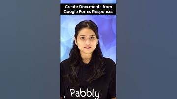 Integrate Google Forms to Google Docs and get Form Data Automatically in docs #pabblyconnect#shorts