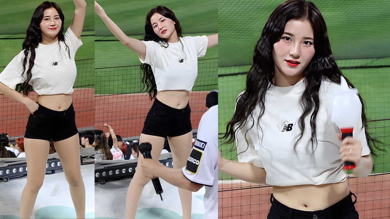 [4k] 뾰얀 배꼽이 외모에 비해 상쇄될만큼 아름다운 천사 김해리 | KIM Hae-Ri CheerLeader (24.05.03 ...