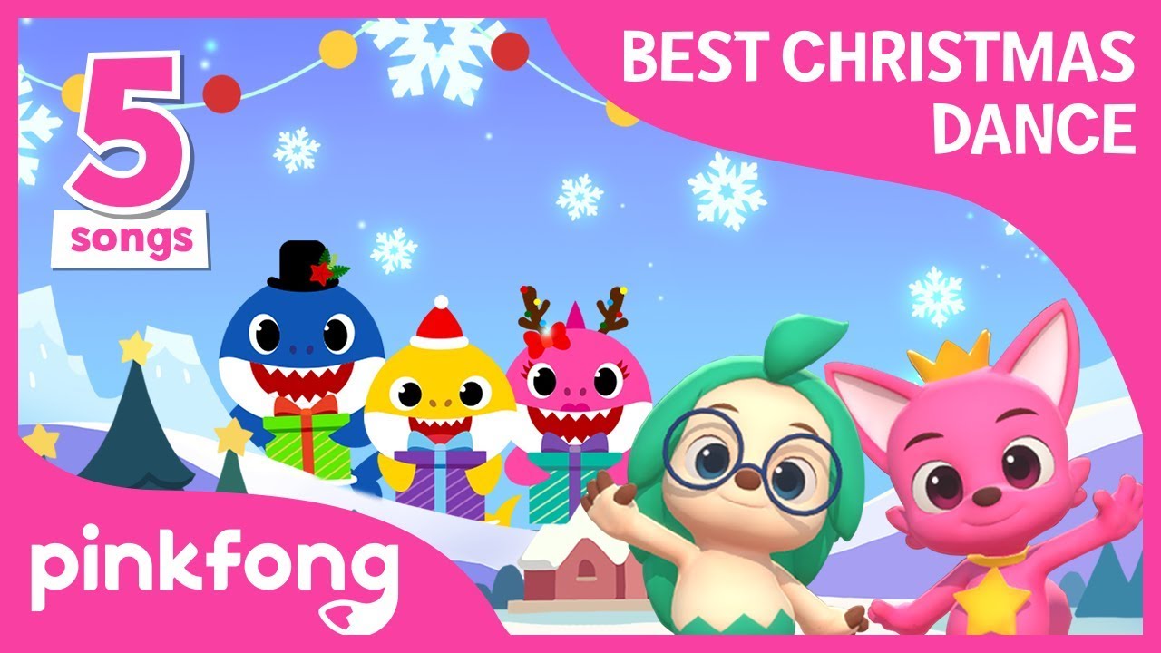 Christmas Sharks and more | Dance Dance | +Compilation | Pinkfong Songs for Children