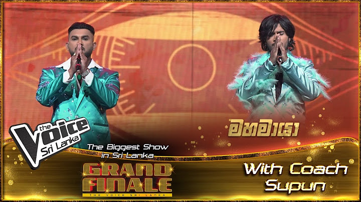 The Voice Sri Lanka Season 3 | Grand Finale | Imesh With Coach Supun | Mahamaya (මහමායා)