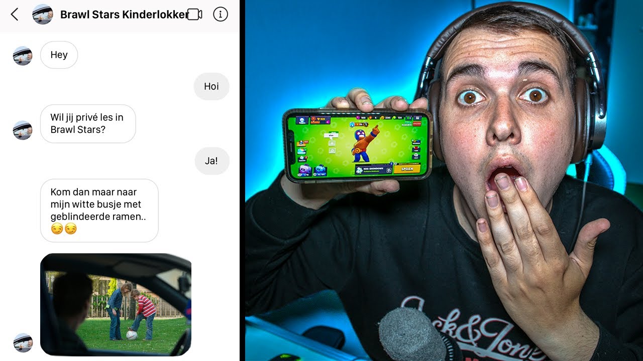 Deze BRAWL STARS KINDERLOKKER probeerde mij te LOKKEN naar ZIJN BUSJE Om 3 UUR 'S NACHTS.. (EXPOSED)