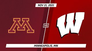 Wisconsin at Minnesota | Nov. 21, 2021 | Big Ten Volleyball | Volleyball in 60