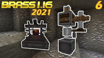 Lets Play Brass 1.16 Unedited EP 6 - Create Mechanical Mixer! No Blaze Nether 1.16! Part 1/2!