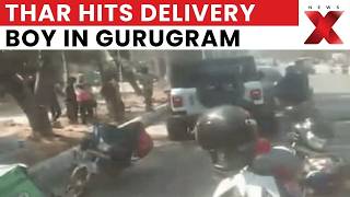 Haryana News Delivery Boy Hit By Thar In Gurugram Eyewitnesses Allege Wrong-Side Driving Newsx