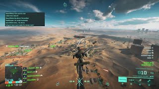BF2042 Flawless MVP Apache Attack Helicopter Squad  132 kills on Hourglass