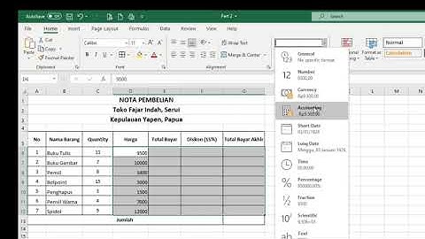 Formula dan Fungsi dalam Microsoft Excel