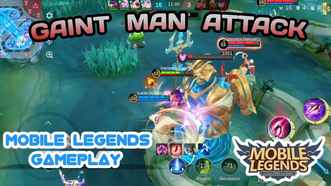 Gaint Man Attack 😈🔥Mobile Legends Ranked Gameplay🔥🔥