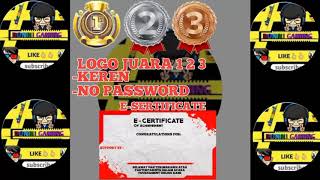 TUTORIAL MEMBUAT E-certificate FREE FIREE BAGI' MENTAHAN SERTIFIKAT,LOGO JUARA