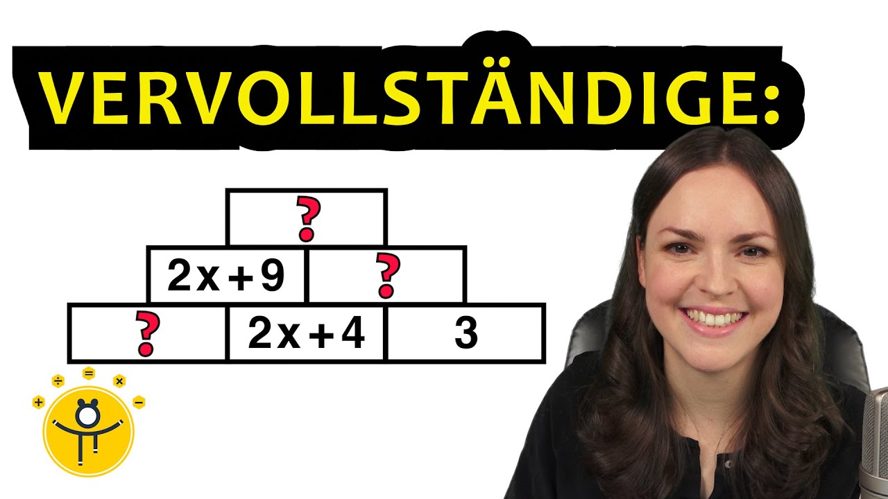 Additionsmauer Terme – Additionsmauern mit x, Terme vereinfachen