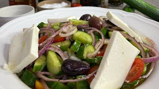 السلطة اليونانية بجبنة الفيتا Greek salad ?