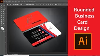 How to Make Rounded Business card design in Adobe Illustrator Print Ready Round shape business card