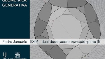 Exercício 06 parte 2/3 - Dual de um dodecaedro truncado a um quarto da aresta