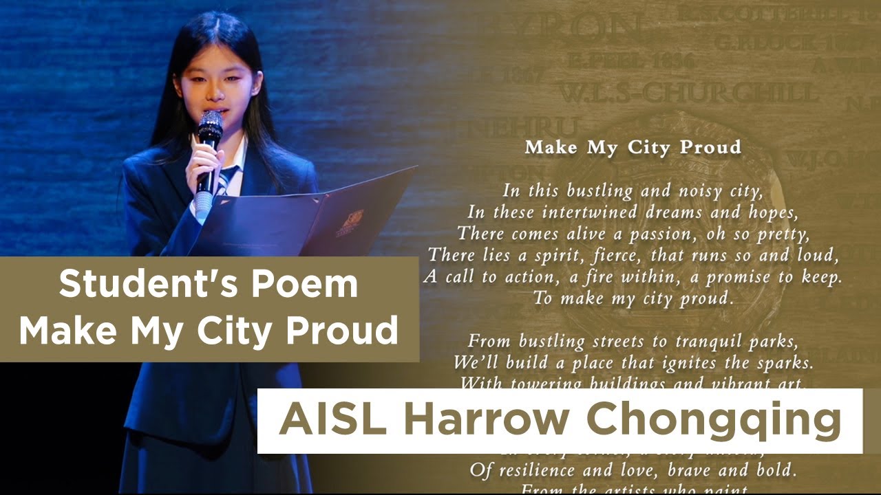 Student's Poem Make My City Proud @ Harrow Chongqing