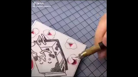 Cute milk printmaking ideas from MYEonz rubber stamp block