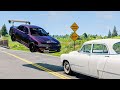 High Speed Traffic Car Crashes #157 - BeamNG Drive | CrashBoomPunk