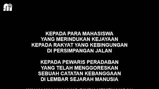 Mars Mahasiswa Totalitas Perjuangan (dengan teks)