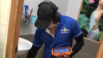 Cách tìm đường ống nước bị rò rỉ bằng máy siêu âm tại Sài Gòn