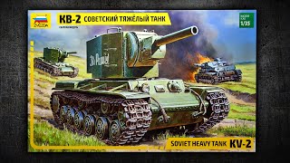 Сборка модели советского тяжелого танка КВ-2 в масштабе 1/35 от 