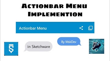 Actionbar Menu Add Icon in Actionbar / sketchware - MskDev