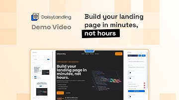 Website builder for Tailwind CSS and Daisy UI | DaisyLanding