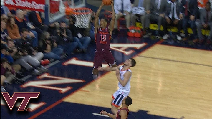 Virginia Tech's Ahmed Hill Soars On Alley-Oop Slam