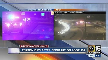 Deadly pedestrian crash on L-101 near Thunderbird