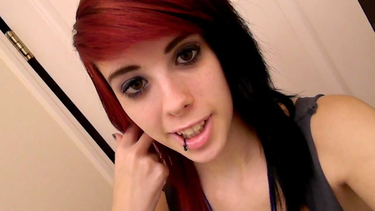 Half Red Half Black Hair Youtube