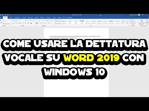 Video: Come si digita il riconoscimento vocale di Windows?