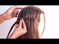 new waterfall ponytail hairstyle for long hair | hairstyle for girls | easy hairstyle