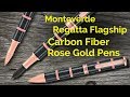 New Limited Edition - Monteverde Regatta Flagship Carbon Fiber Rose Gold Pens