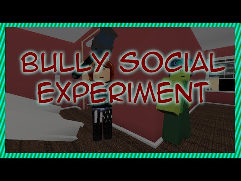 Bully Social Experiment Roblox Video By Fudz Youtube