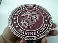 Aluminum Casting USMC Plaque for my DAD - Fathers Day 2014