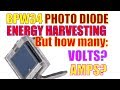 Is the BPW34 any good for Energy Harvesting?  Volts? Amps?