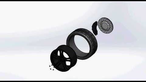 Solidworks Wheel Assembly Exploded Animation | Exploded View Animation Solidworks | CADable