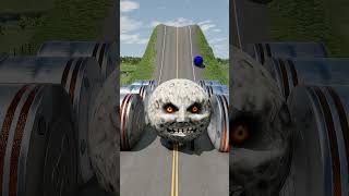 Car & School Buses vs Hydraulic Crush - BeamNG.drive