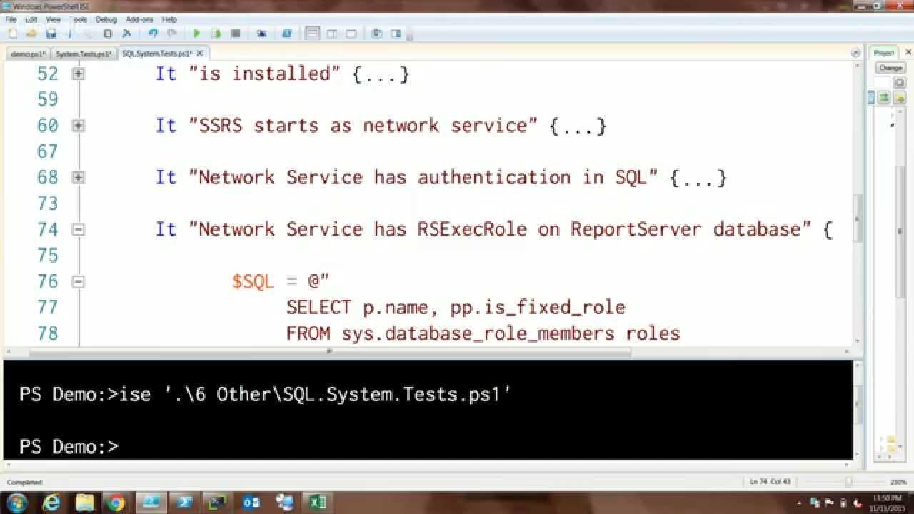 Pester in Action Part 6: SQL and SSRS Validation - YouTube