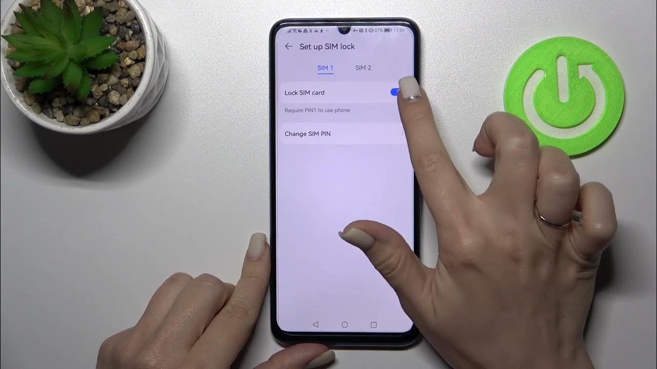 How to turn off the sim lock on the huawei nova y70 remove sim card