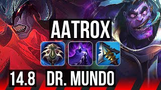 AATROX vs DR. MUNDO (TOP) | 68% winrate, 6/1/5, Dominating | KR Master | 14.8