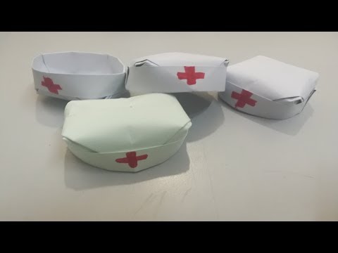 How to make an Easy Nurse Hat | Cap Doctor origami | Nurse cap